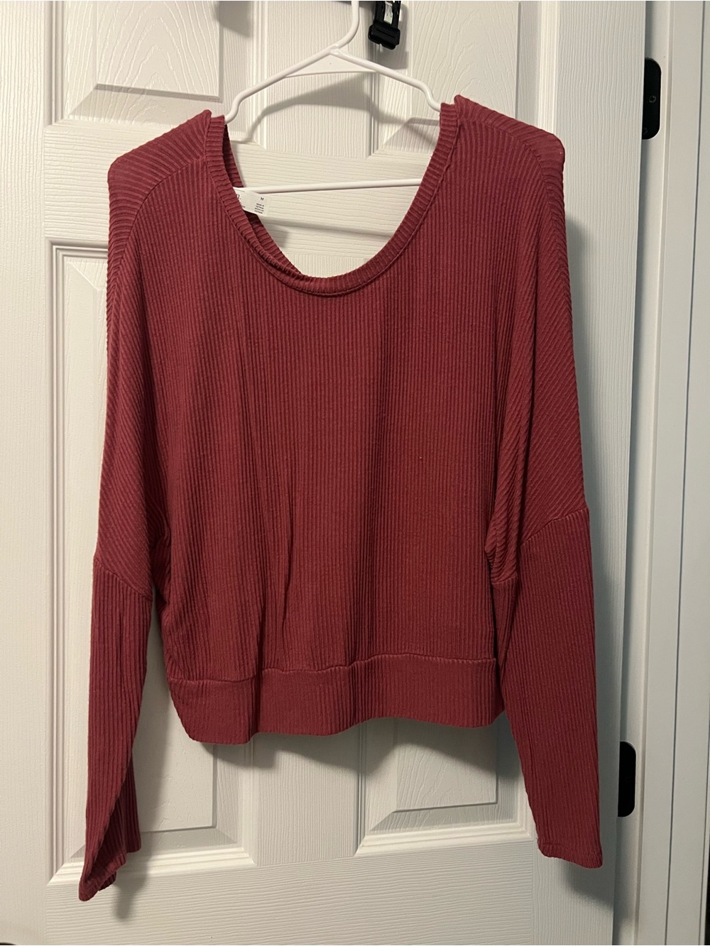 Auden Ribbed Scoop-Neck Sweater - Dusty Rose